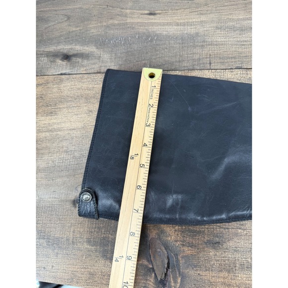 Frye Women's Black Leather Button Back Zip Riding Boots Extended Calf Size 7B - Picture 16 of 16